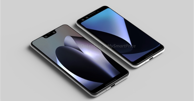 Google Pixel 3 / Pixel 3 XL渲染图曝光：两款都只搭载单摄像头！预装全新Android P系统！