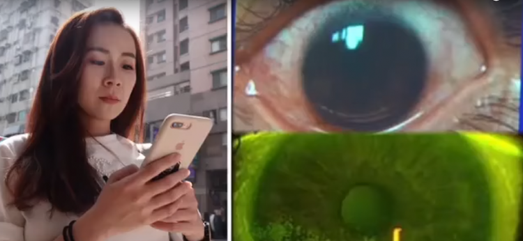 女生常看高亮度的手机屏幕！眼角膜破了500个洞！