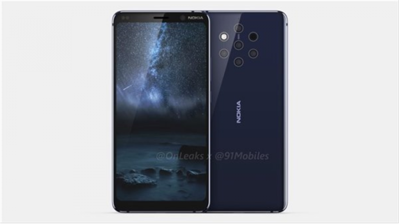 Nokia 9 Pureview 渲染图再次曝光：不是采用刘海屏!
