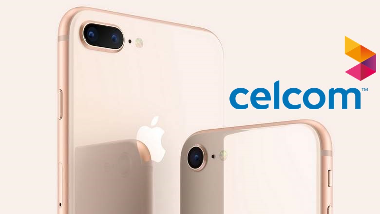 Celcom推出iPhone 8系列配套，从RM1748和RM2188起，另外附加100GB Video Walla！