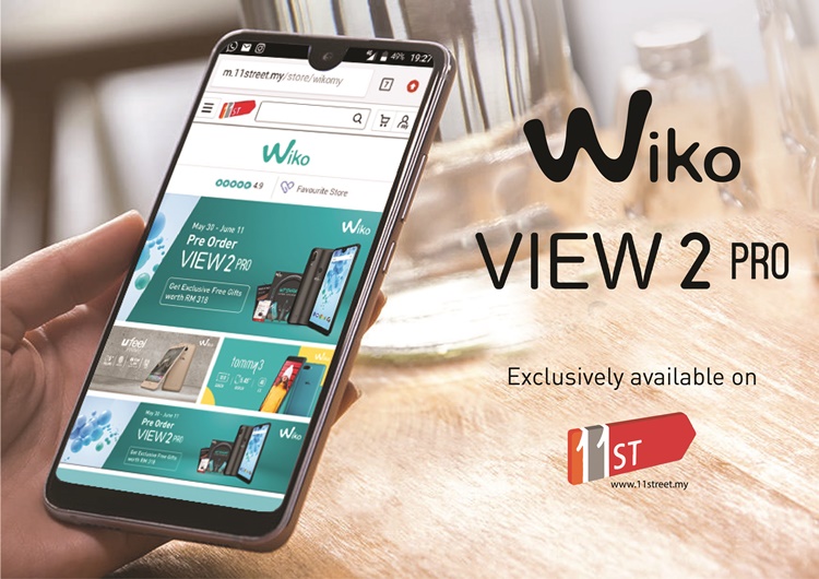 Wiko全新双摄像头手机View 2 Pro以RM999登陆11Street，现预购买还可获赠品！