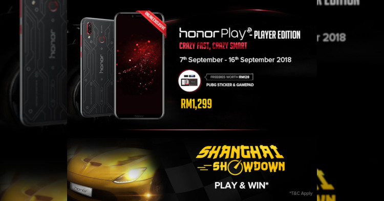 honor Play Player Edition今日线上正式发售！RM1299还有Ipega PG-9087游戏手柄！