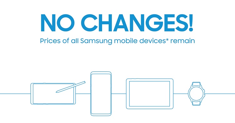 Samsung宣布旗下产品价格维持，不受SST影响！