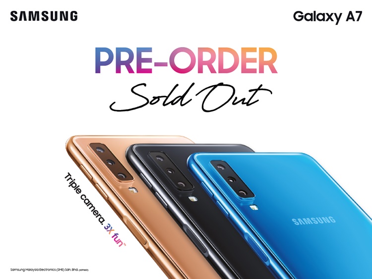 反应热烈！Samsung Galaxy A7 (2018) 预购售完!
