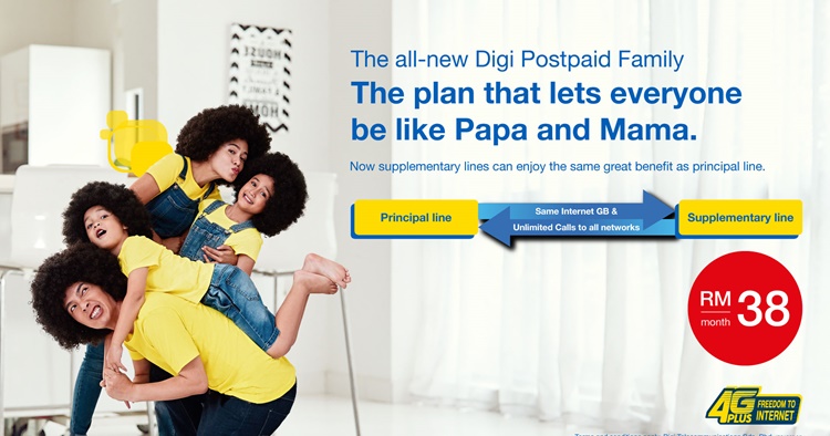 3大理由，让身为父母的你就要选择全新Digi Postpaid Family Plan！