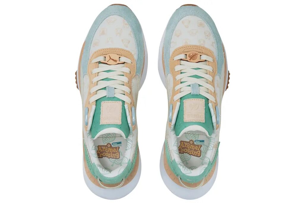 Puma与 集合啦 动物森友会 合作推出联名运动鞋 天空蓝和薄荷绿搭配 还印有动森角色 Technave 中文版