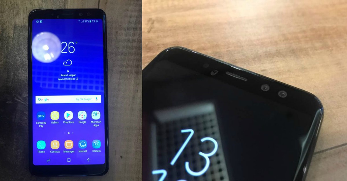 明年1月发布，搭载16MP+8MP双前置摄像头、IP68防水防尘和Infinity Display全面屏，让你看看Samsung Galaxy A8系列真机照！