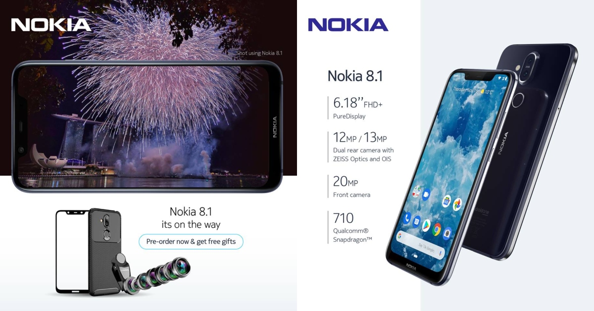 新机持续来！GSMArena 2018最佳中端Nokia 8.1以RM1699现已开启预购！
