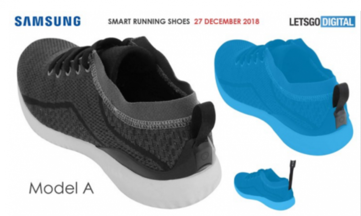 Samsung智能运动鞋渲染图曝光：鞋子的背面竟然还搭载了传感器！