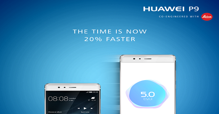 Huawei P9现在可以升级到最新的EMUI 5.0了！更流畅与快速的使用体验！