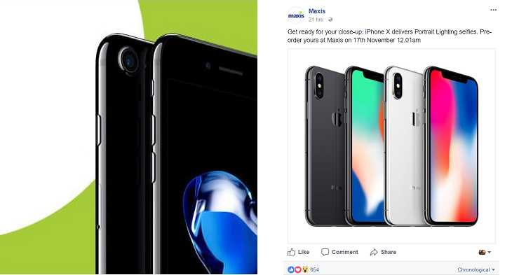Maxis正式宣布预购iPhone X消息：Maxis Zerolution配套不能签iPhone了！