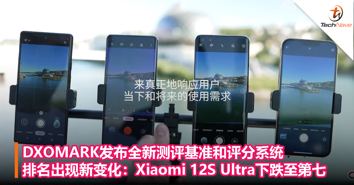 DXOMARK发布全新测评基准和评分系统！排名出现新变化：Xiaomi 12S Ultra下跌至第七
