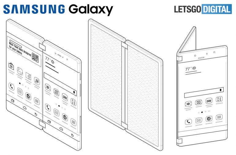Samsung折叠屏Galaxy X专利详情曝光，玩游戏就像是用Nintendo 3DS？