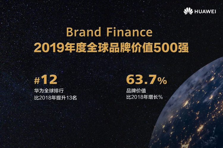 Brand Finance全球品牌价值500强发布！Huawei跃升至第12位！