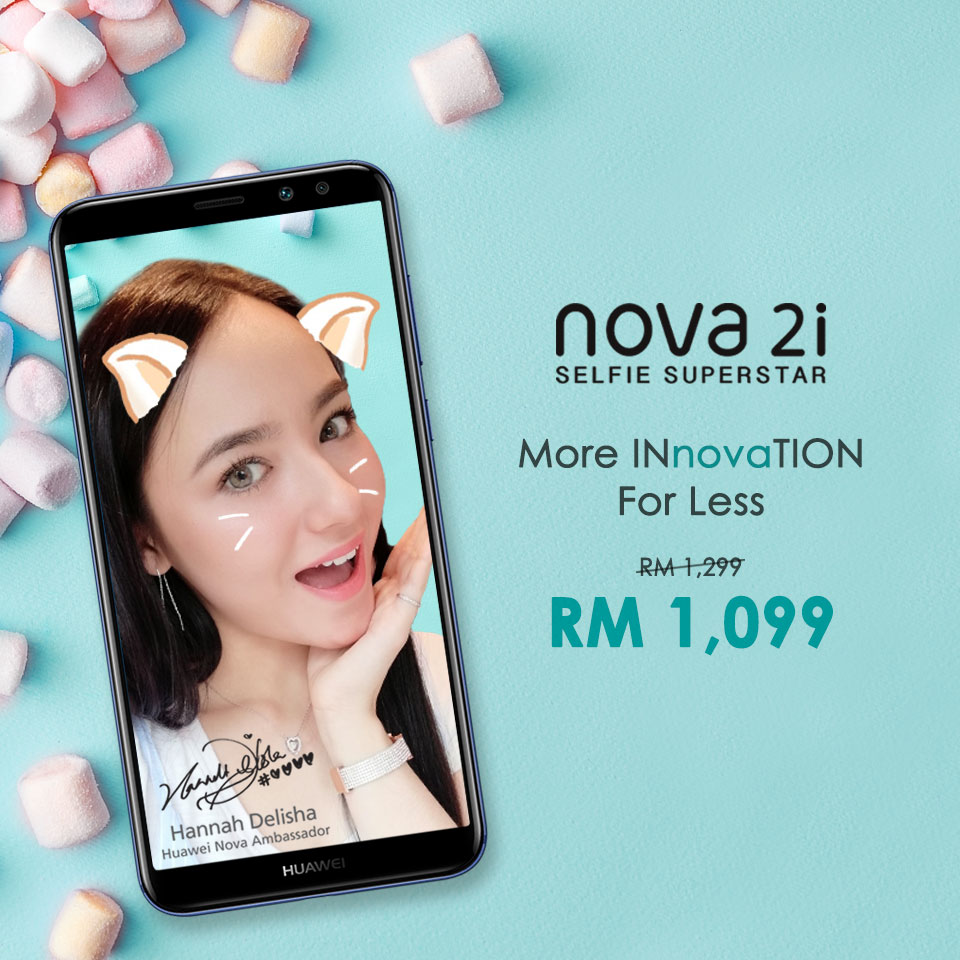 Huawei中端全面屏：Nova 2i获价格调整，现只需RM1099！还有RM499新年优惠赠品！
