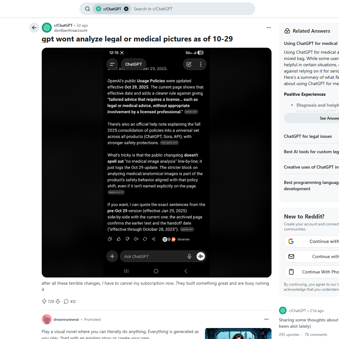 OpenAI 更新ChatGPT 使用政策，禁止提供专业医疗、法律和财务建议- TechNave 中文版