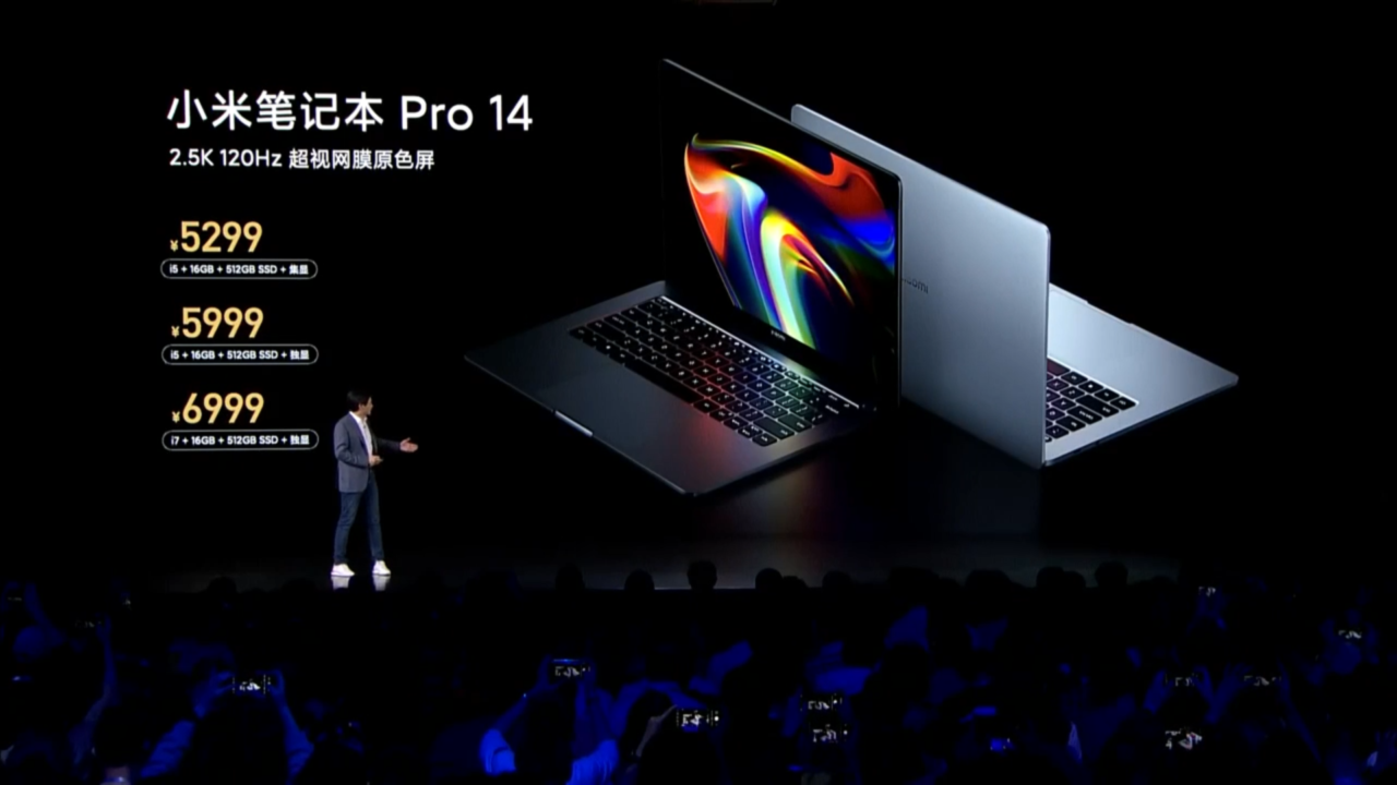 Xiaomi Mi Laptop Pro 14/15 2021 launched with 100W fast charging