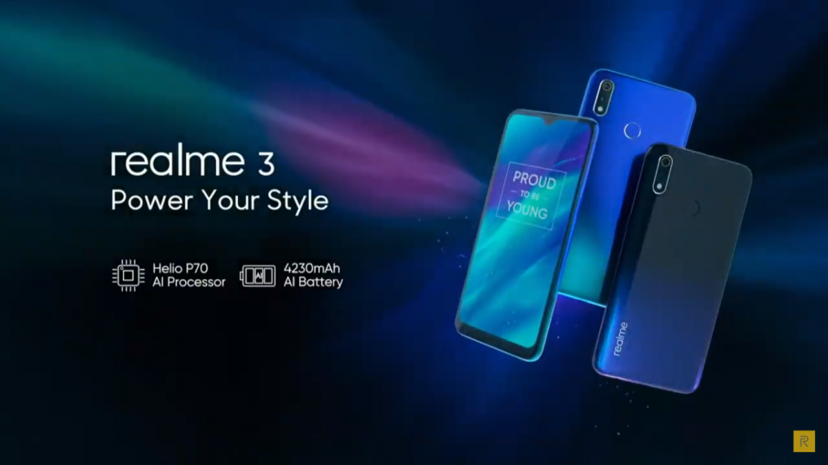 Realme 3正式发布！超高性价比入门级手机！售价从RM517起！