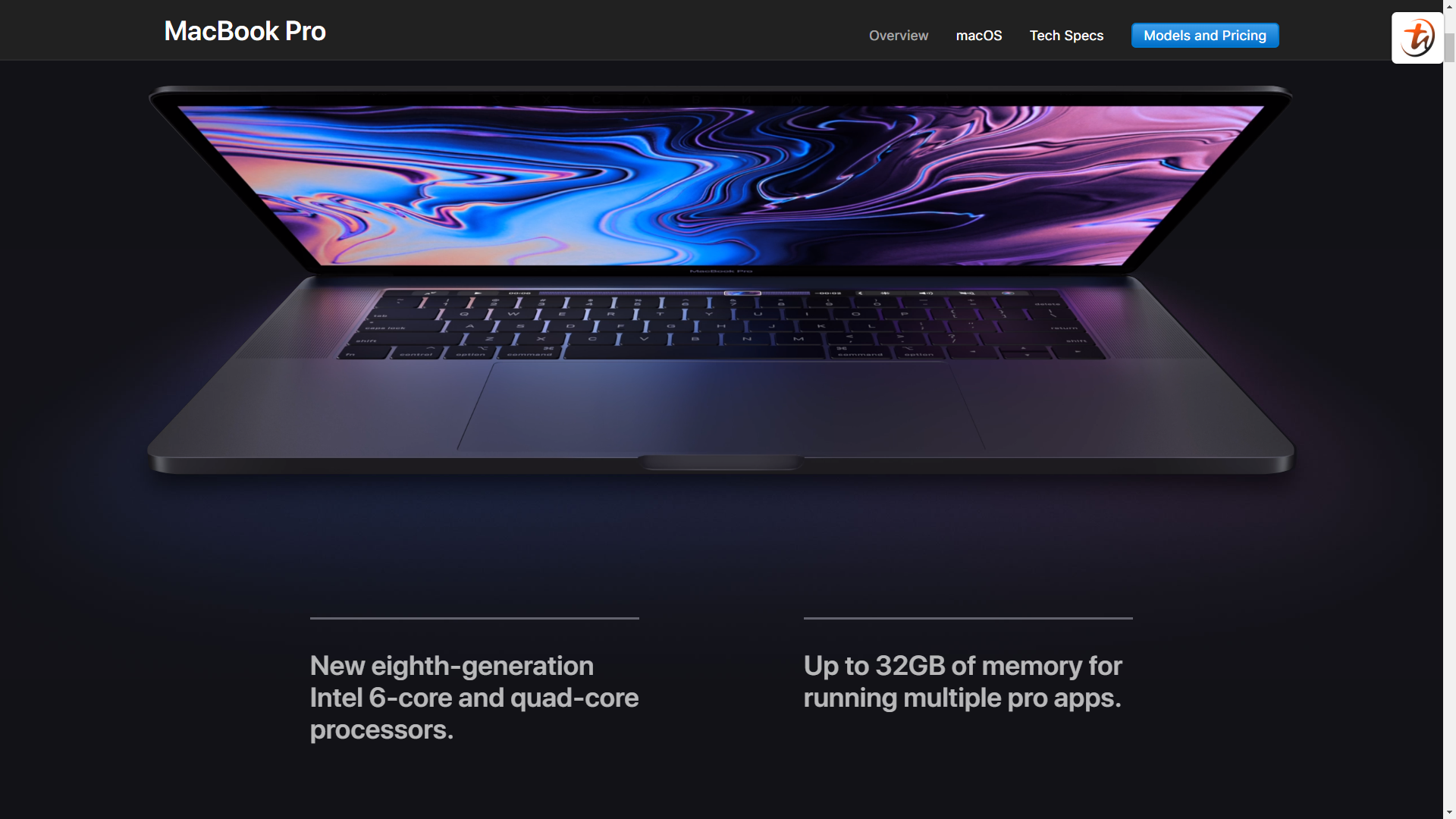 Apple MacBook Pro13 / 15获更新！Intel Core 8th Gen + 最高32GB RAM + 最高Radeon Pro 560X GPU，售价RM7499起！