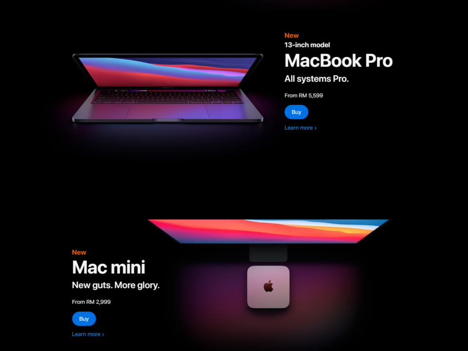 首次搭载自研M1处理器！ Apple Mac系列大马开卖：售价从RM2,999起