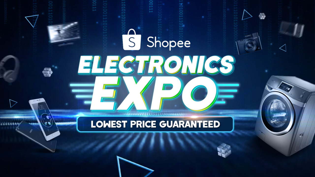 7月23日起Shopee电子Expo！超过1000种电子产品将获得最高90%折扣！