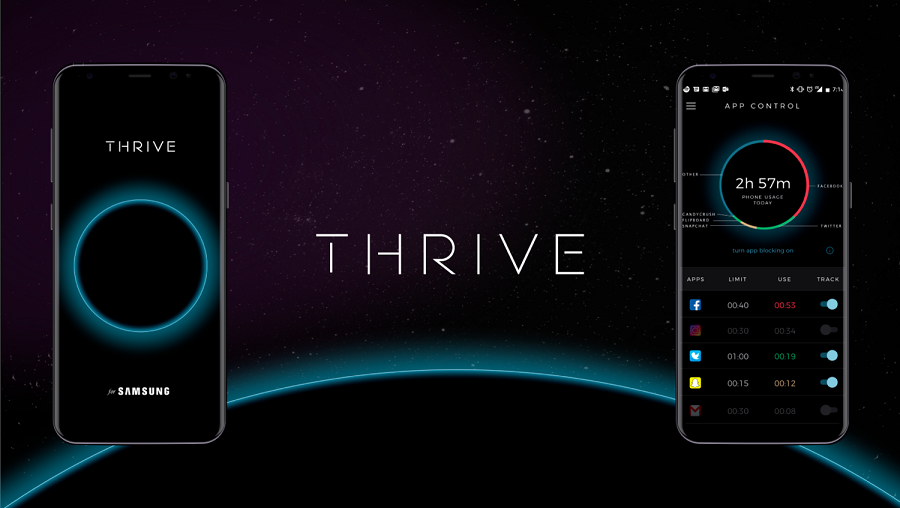 Galaxy Note 8 拥有Thrive新功能，帮助现代人类有更好的时间规划！管理你使用手机的时间！