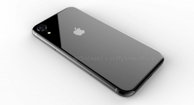6.1寸刘海屏Apple iPhone渲染图出现了！单摄像头！