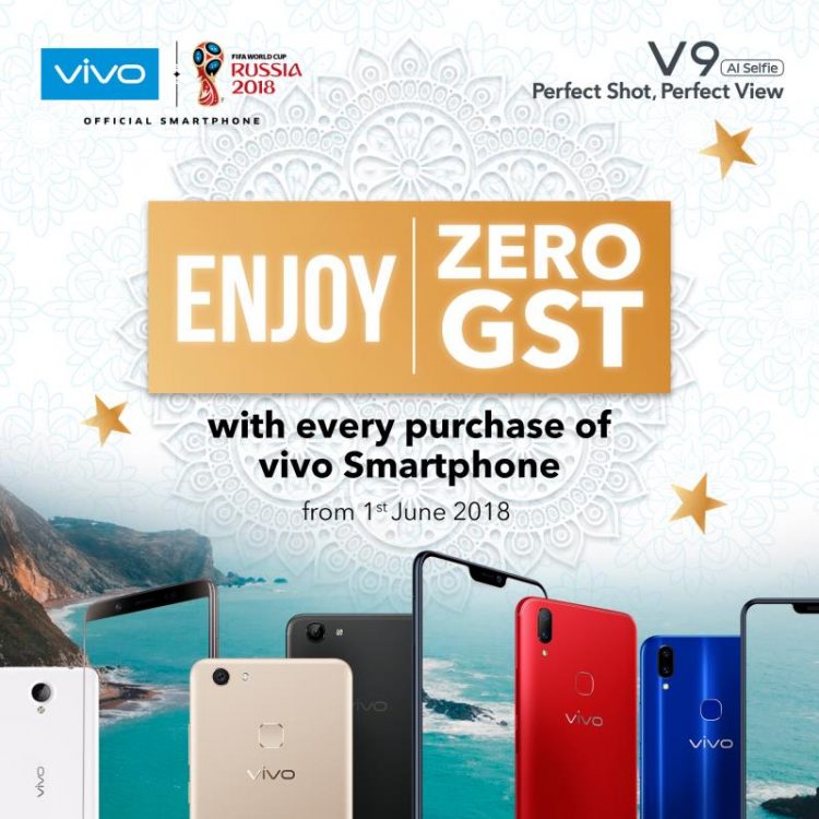 0% GST后的Vivo手机，售价从RM659起！
