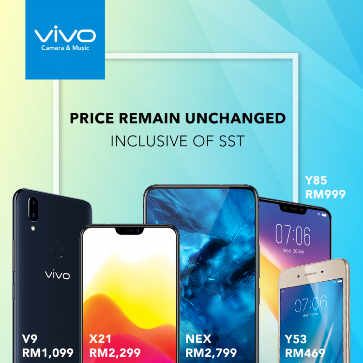 Vivo手机价钱保持不变！国庆大抽奖！凡购买RM1099的vivo V9有机会赢取RM1199！