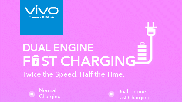 vivo V11搭载双引擎充电技术！快速之余还保证安全！