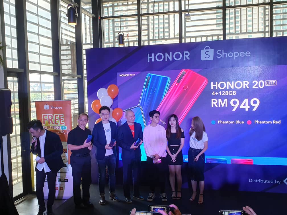 HONOR 20 Lite于大马发布！前置32MP+后置3摄像头！售价为RM949！