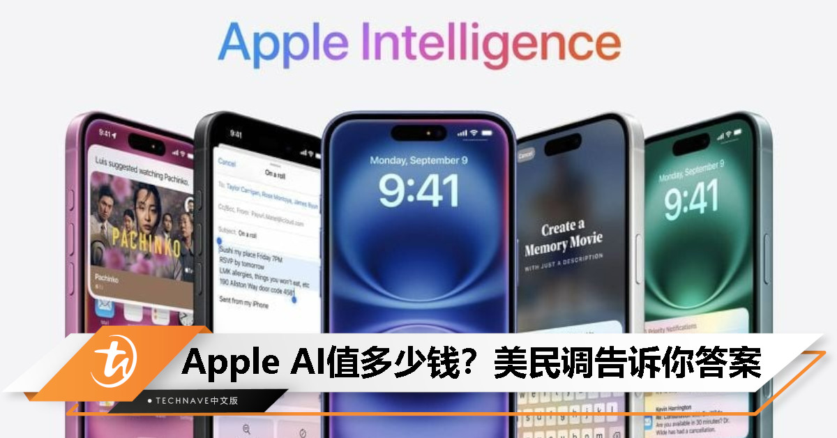 超半数美国人愿为 Apple Intelligence 每月掏 10 美元以上？你愿意吗？