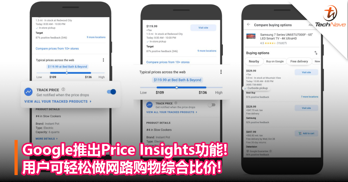 Google推出Price Insights功能!用户可轻松做网路购物综合比价!