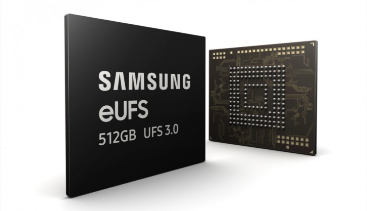 Samsung开始量产世界首批512GB eUFS 3.0存储芯片！比传统SSD快4倍，比microSD card快20倍！
