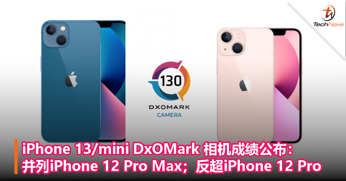 iPhone 13/mini DxOMark 相机成绩公布：并列iPhone 12 Pro Max；反超iPhone 12 Pro！