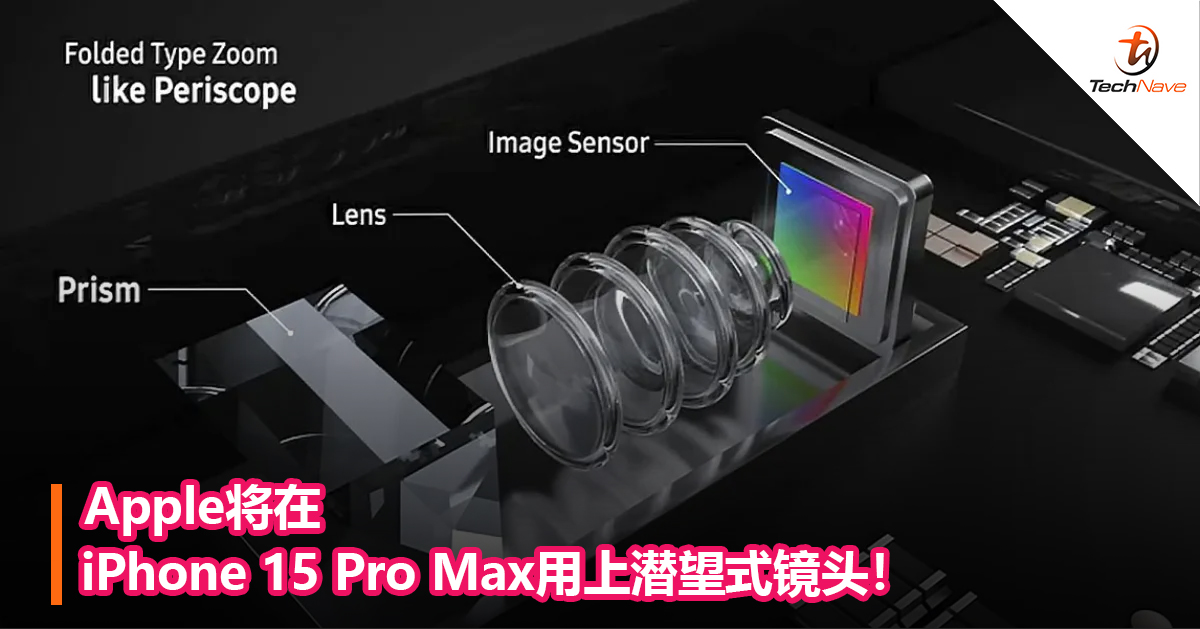Apple将在iPhone 15 Pro Max用上潜望式镜头！