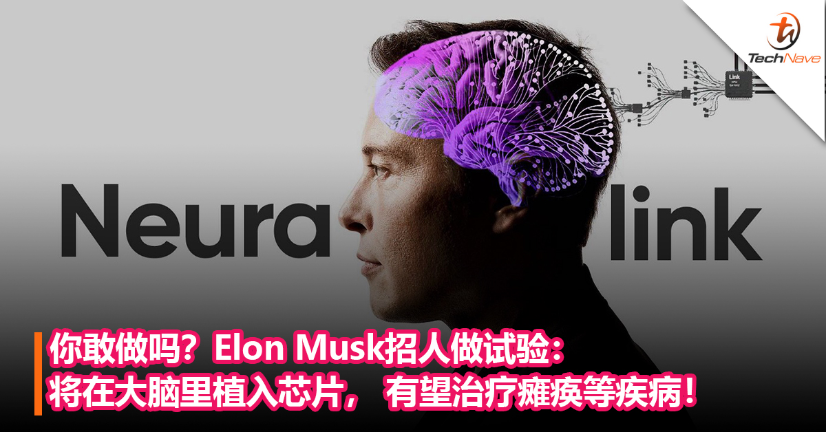 你敢做吗？Elon Musk招人做试验：将在大脑里植入芯片， 有望治疗瘫痪等疾病！