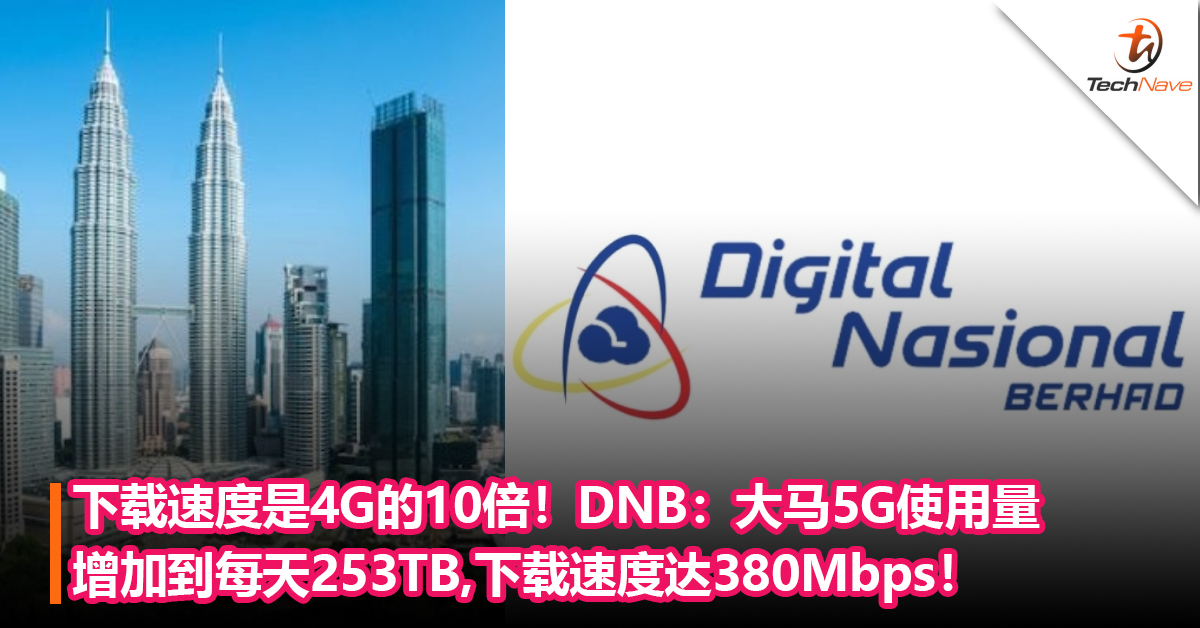 下载速度是4G的10倍！DNB：大马5G使用量增加到每天253TB,下载速度达380Mbps！