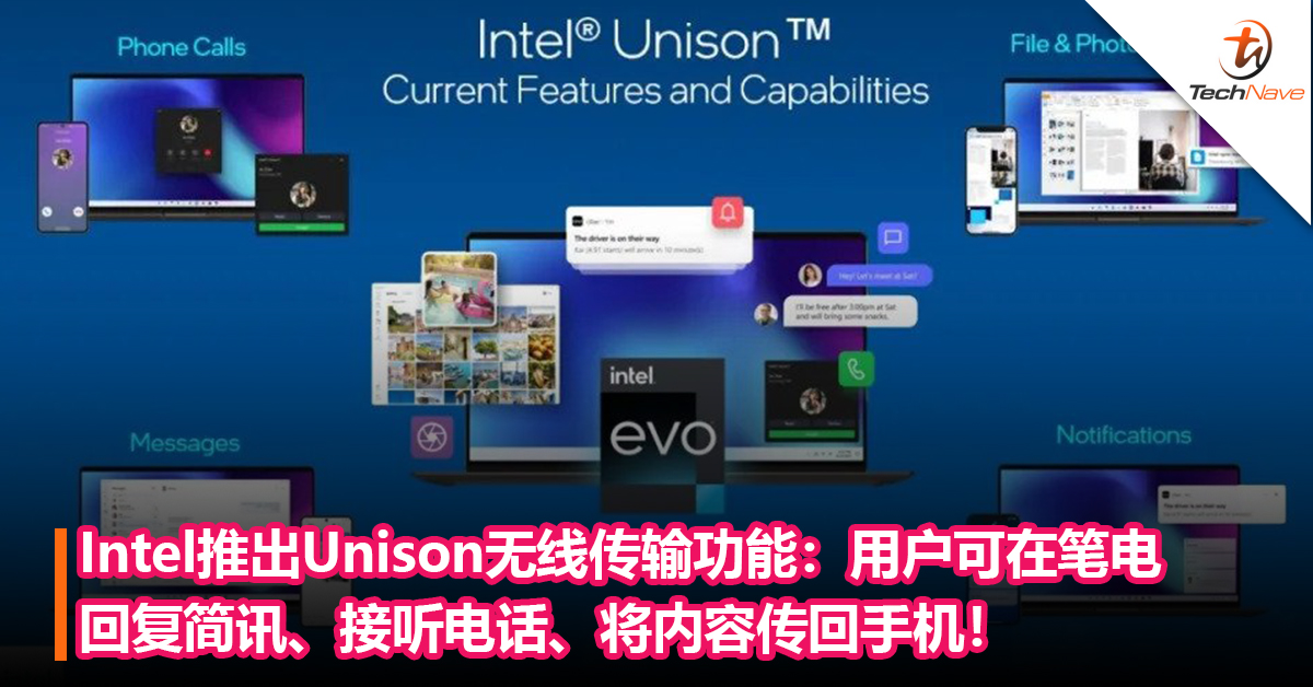 让PC和手机无缝连接！Intel推出Unison无线传输功能：用户可在笔电回复简讯、接听电话、将内容传回手机，支持Android与iOS设备