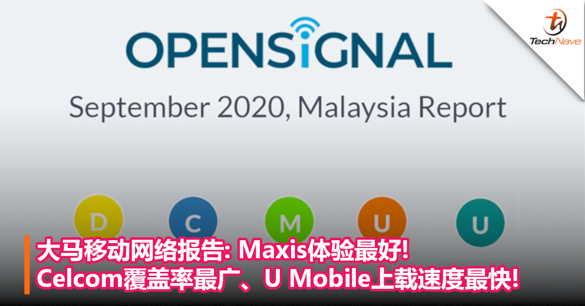 大马移动网络报告:Maxis体验最好! Celcom覆盖率最广、U Mobile上载速度最快!