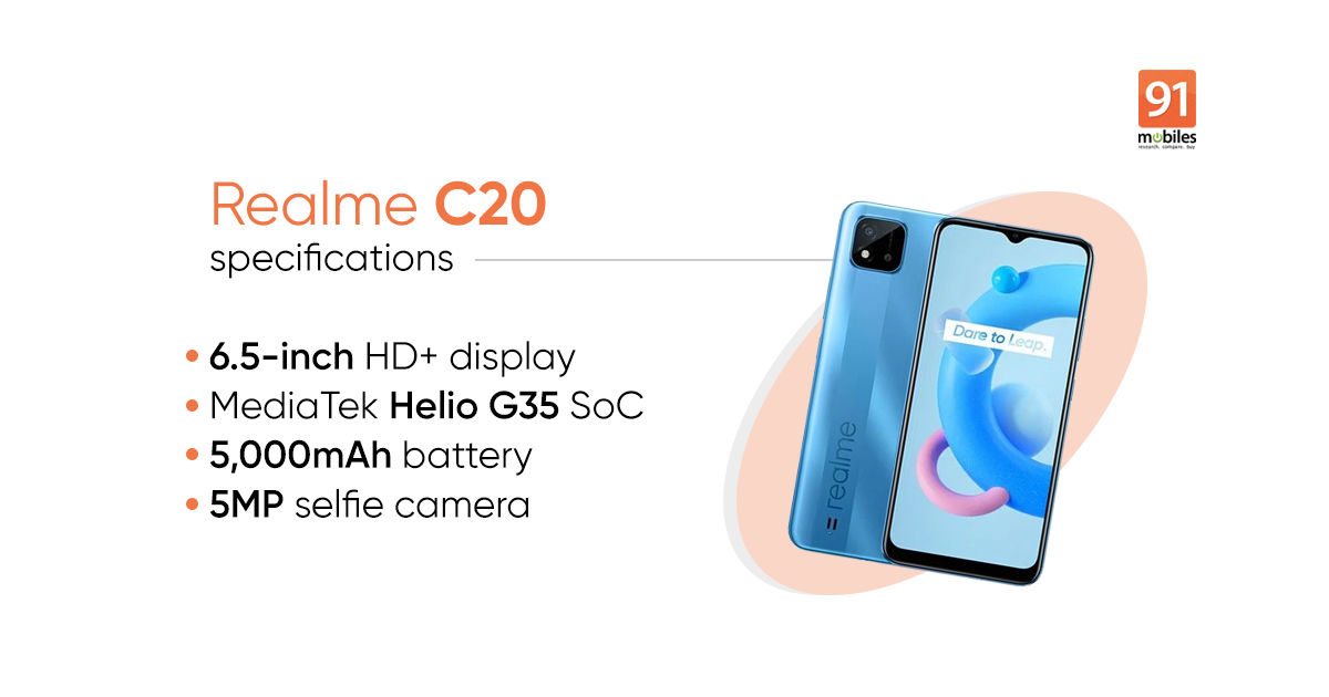 realme c20 camera mp