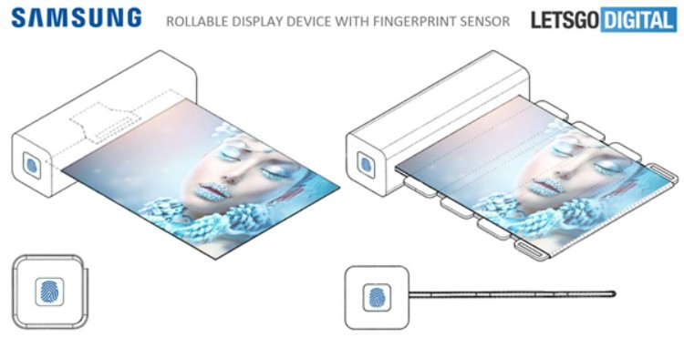 Samsung新专利曝光？通过指纹解锁卷曲显示屏！