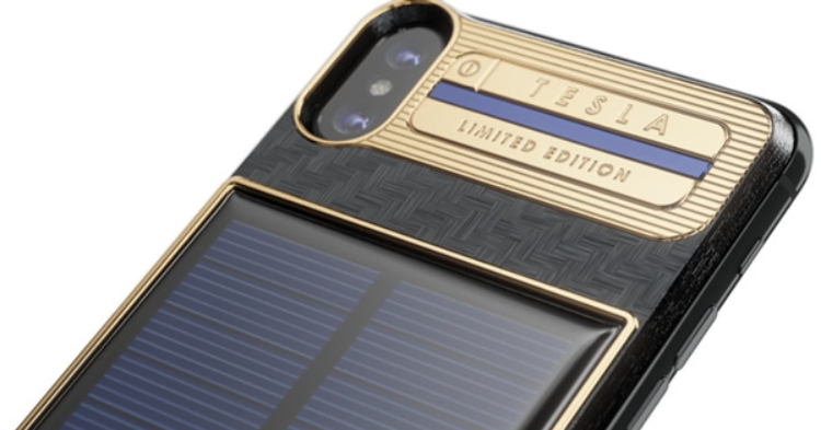 尔罗斯厂商Caviar推出iPhone X太阳能电池保护壳，售价达五位数！