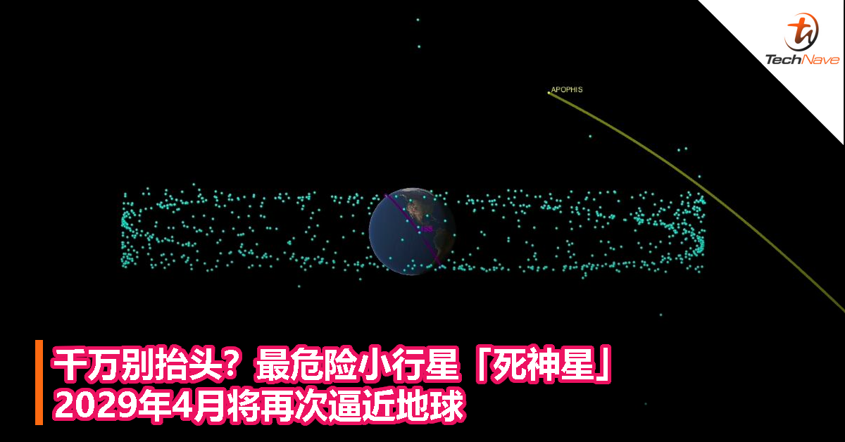 千万别抬头？最危险小行星「死神星」，2029年4月将再次逼近地球！