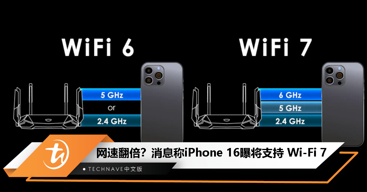网速翻倍？郭明錤爆料 iPhone 16 曝将支持 Wi-Fi 7