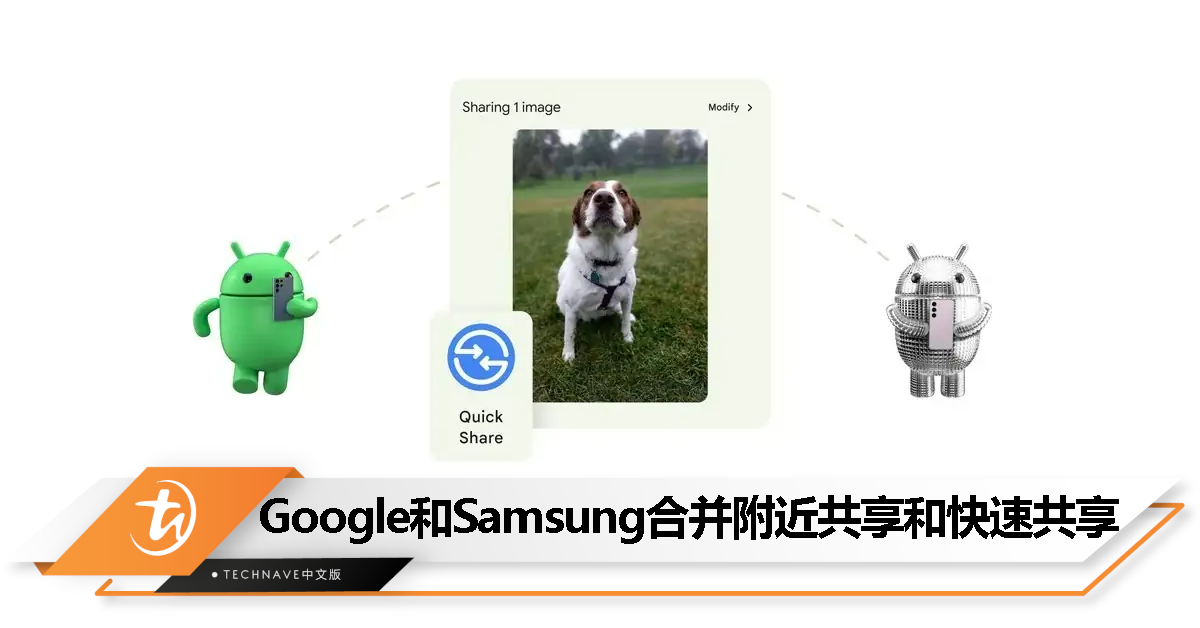 Google联手Samsung推出全新“Quick Share”：Android系统统一的附近共享应用！